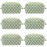 PAZIMIIK Checkered Makeup Bag for Purse Portable Zipper Make Up Pouch Small Cosmetic Case for Travel Accessories (6PCS Light Green)