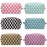 PAZIMIIK Checkered Makeup Bag for Purse Portable Zipper Make Up Pouch Small Cosmetic Case for Travel Accessories (6PCS Mix Color)