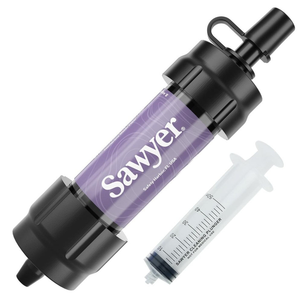 Sawyer Products SP350 Mini Water Filtration System, Filter and Cleaning Plunger only, Single, Purple