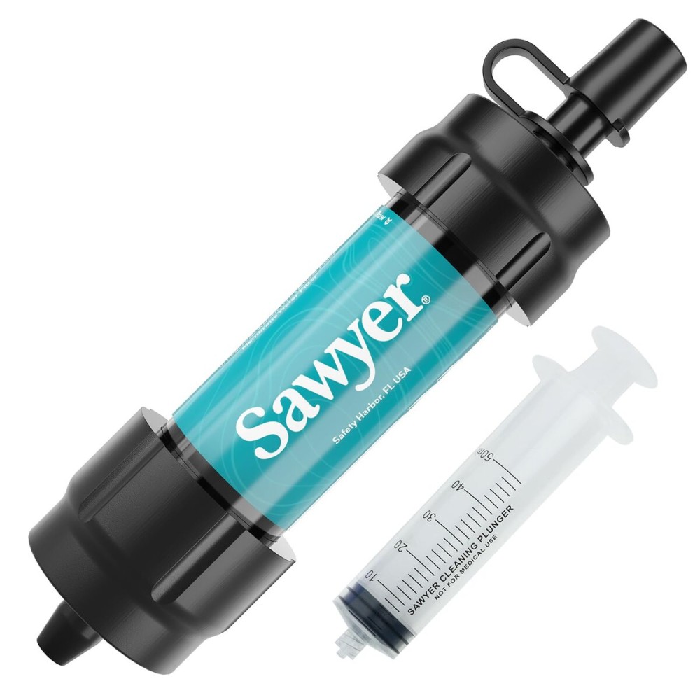 Sawyer Products SP340 Mini Water Filtration System, Filter and Cleaning Plunger only, Single, Teal