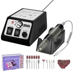 LAVAED Professional Nail Drill 35000RMP Electric Nail File Nail Filer Electric E Filer for Nails, Nails Drill Kit with Nail Drill Bits and Sanding Bands and for Acrylic Nail Gel Nail Manicure Pedicure