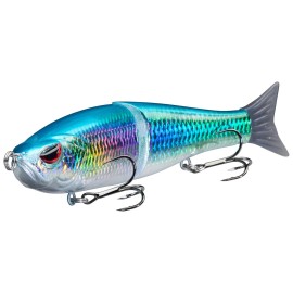 Bassdash SwimShad Glide Baits Jointed Swimbait Bass Pike Salmon Trout Muskie Fishing Lure
