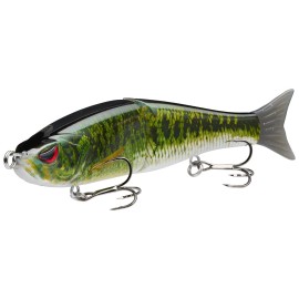 Bassdash SwimShad Glide Baits Jointed Swimbait Bass Pike Salmon Trout Muskie Fishing Lure