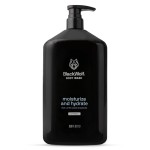 Black Wolf Moisturizing Body Wash for Men, Sandalwood - Mens Bodywash for Dry, Dehydrated & Sensitive Skin - Shower Gel Body Cleanser with Aloe Vera & Jojoba Oil to Remove Oil & Dirt