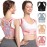 Fit Geno Posture Corrector for Women: Adjustable Lightweight Upper Back Brace for Neck Shoulder & Upper Back Pain Relief - Improve Posture Correct Hunchback Slouching Kyphosis Invisible Under Clothes (M/L Under Bust 32-45)