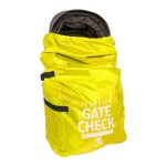 J.L. Childress Gate Check Travel Bag for Single & Double Stroller, Neon Yellow