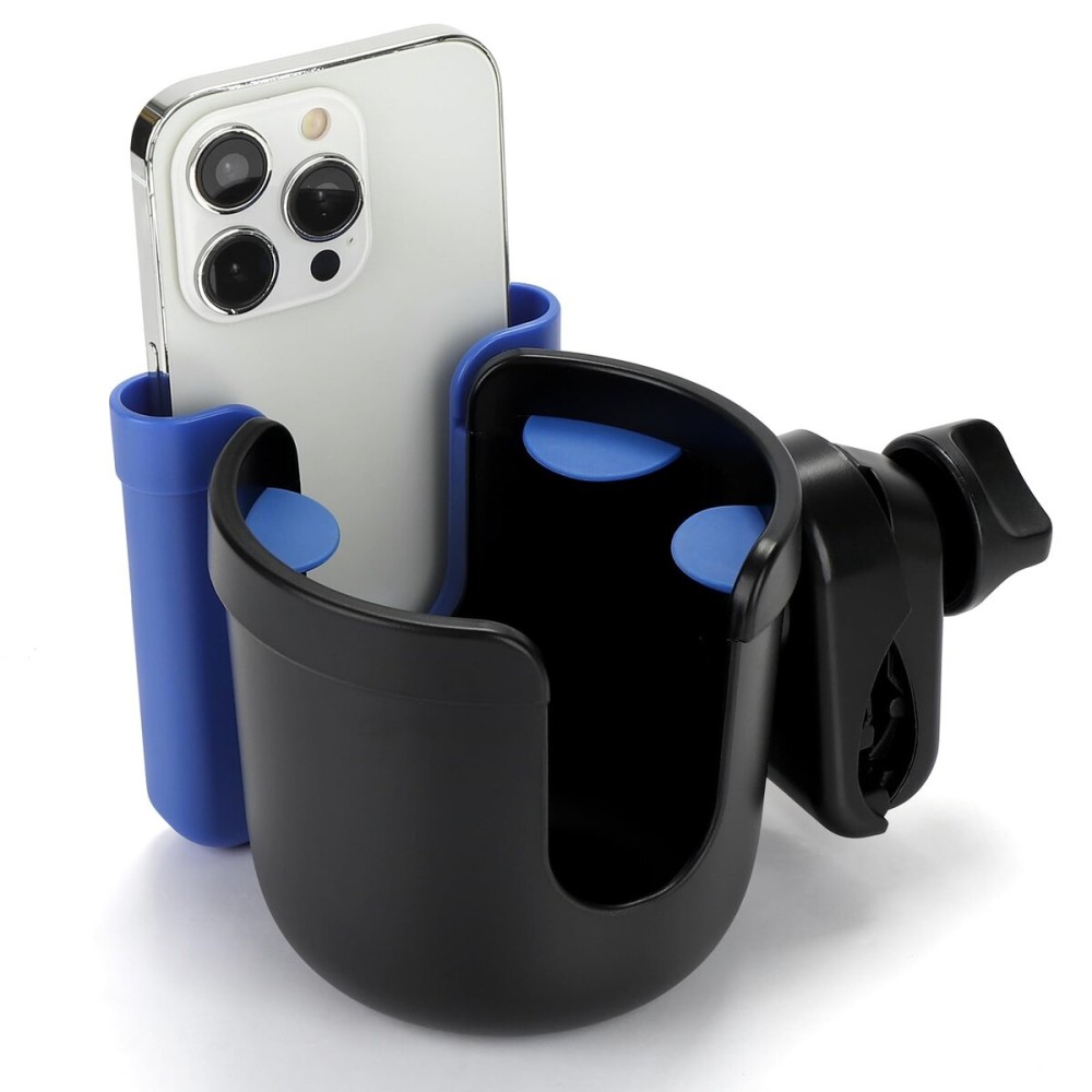 Accmor 2-in-1 Walker Cup Holder with Phone Holder, Wheelchair Cup Holder, Rollator Cup Holder, Cup Phone Holder for Walker, Wheelchair, Rollator, Mobility Scooter