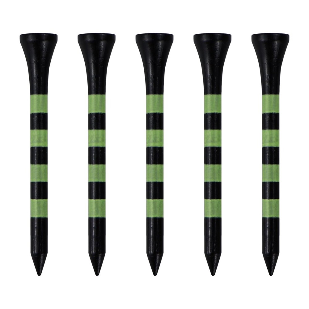 Zivisk Wooden Golf Tees 3-1/4 100 Count 83mm Black