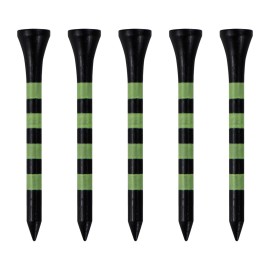 Zivisk Wooden Golf Tees 2-3/4 100 Count 70mm Black