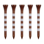 Zivisk Wooden Golf Tees 2-3/4 100 Count 70mm Brown