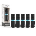 POM Pepper Spray Pocket Clip, Quick Flip Top Safety, Maximum Strength OC Formula with UV Marking Dye, Safe Compact and Tactical Design for Everyday Carry, 25 Bursts, 10 ft Range, 0.5 fl oz