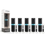 POM Premium Pepper Spray Keychain, Quick Release Access Flip Top Safety, Police Grade OC Formula with UV Marking Dye, 25 Precision Bursts, 10 Foot Effective Range, Made in USA