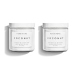 HERBIVORE Coconut Milk Bath Soak | Deeply Hydrating + Skin Softening, Soothing Light Coconut Scent, Vegan, Plant-Based, 237 mL / 8 oz (2-pack)
