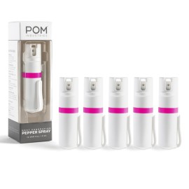 POM Pepper Spray Pocket Clip, Quick Flip Top Safety, Maximum Strength OC Formula with UV Marking Dye, Safe Compact and Tactical Design for Everyday Carry, 25 Bursts, 10 ft Range, 0.5 fl oz