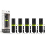 POM Premium Pepper Spray Keychain, Quick Release Access Flip Top Safety, Police Grade OC Formula with UV Marking Dye, 25 Precision Bursts, 10 Foot Effective Range, Made in USA
