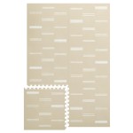Lillefolk Baby Play Mat for Floor - 4x6ft Old White| Soft Non Toxic Premium EVA Foam Tiles for Tummy Time, Crawling & Playroom - Waterproof Interlocking Floor Mat for Babies & Toddlers (6 Tiles)