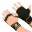 Glaring Way Neoprene Padded Fingerless Workout Gloves for Men and Women with Full Palm Protection, Extra Grips for Weightlifting, Exercise, Cycling, Cross Training, Fitness & Pull-ups (Green, Small)