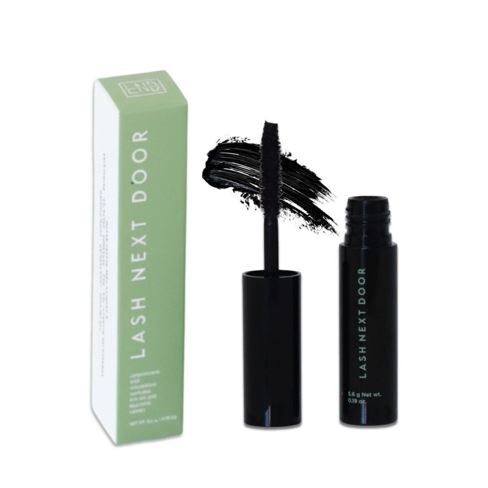 Lash Next Door Mini Mascara Black - Travel Size Volumizing & Lengthening No Clump Smudge-Proof Makeup for Lashes