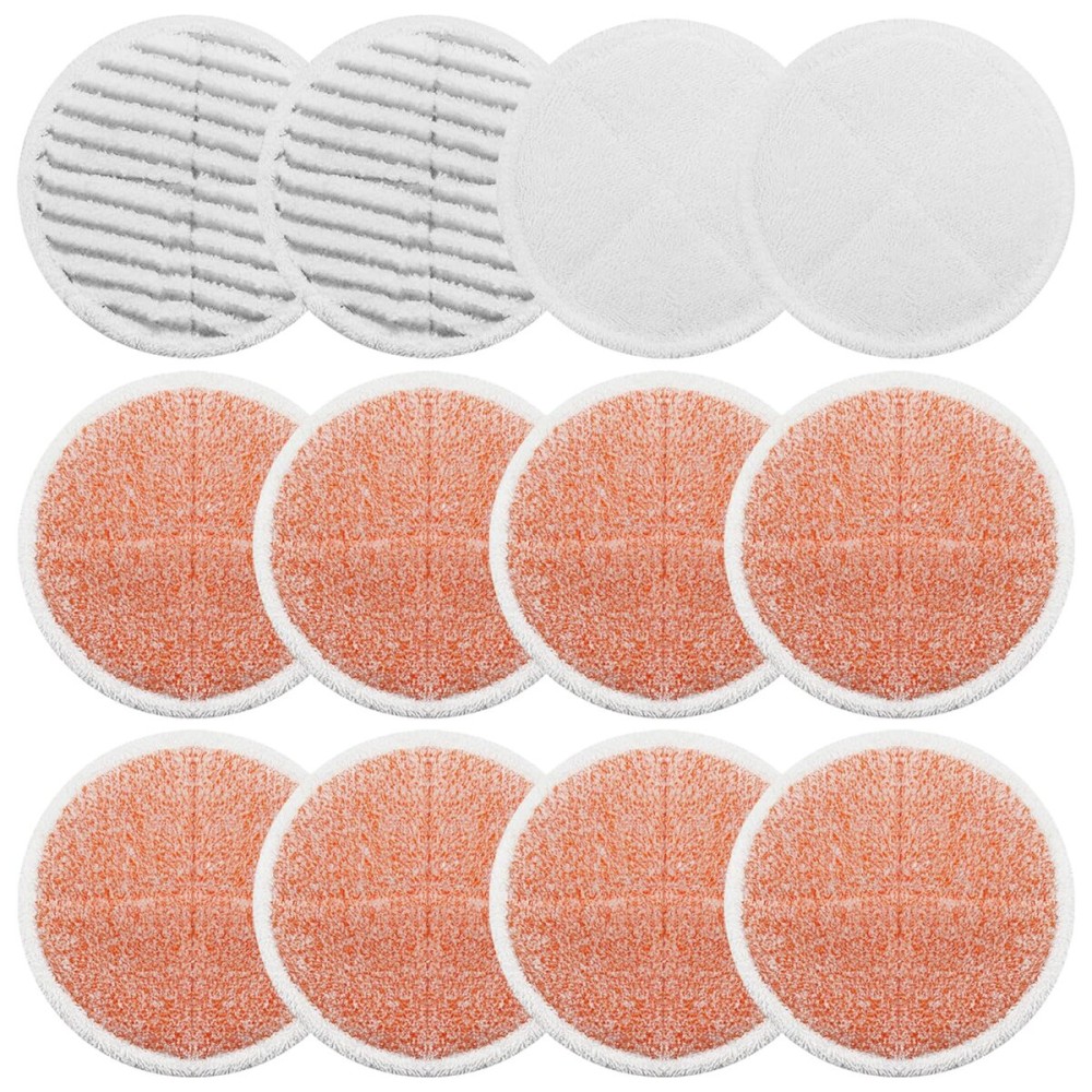 BeiLan Spin Wave Mop Pads Fit for Bissell Spin Wave 20399 23157 23159 2039A 2124A 20393 2039T 2039W 20391 20395 2307 2315A Heavy Soft Scrubby Pads for Hardwood Floor Cleaning Replacement Pads(12Pack)