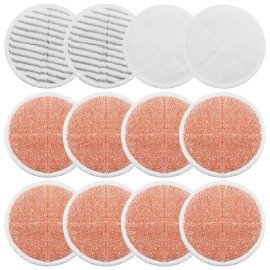 BeiLan Spin Wave Mop Pads Fit for Bissell Spin Wave 20399 23157 23159 2039A 2124A 20393 2039T 2039W 20391 20395 2307 2315A Heavy Soft Scrubby Pads for Hardwood Floor Cleaning Replacement Pads(12Pack)
