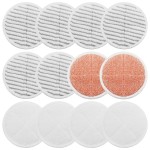 BeiLan Spin Wave Mop Pads Fit for Bissell Spin Wave 20399 23157 23159 2039A 2124A 20393 2039T 2039W 20391 20395 2307 2315A Heavy Soft Scrubby Pads for Hardwood Floor Cleaning Replacement Pads(12Pack)