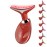 Facial Massager, Portable Face Neck Massager Wand for Skin Care(Red)