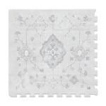Lillefolk Baby Play Mat for Floor - 4x6ft Vintage Gray | Soft Non Toxic Premium EVA Foam Tiles for Tummy Time, Crawling & Playroom - Waterproof Interlocking Floor Mat for Babies & Toddlers (6 Tiles)