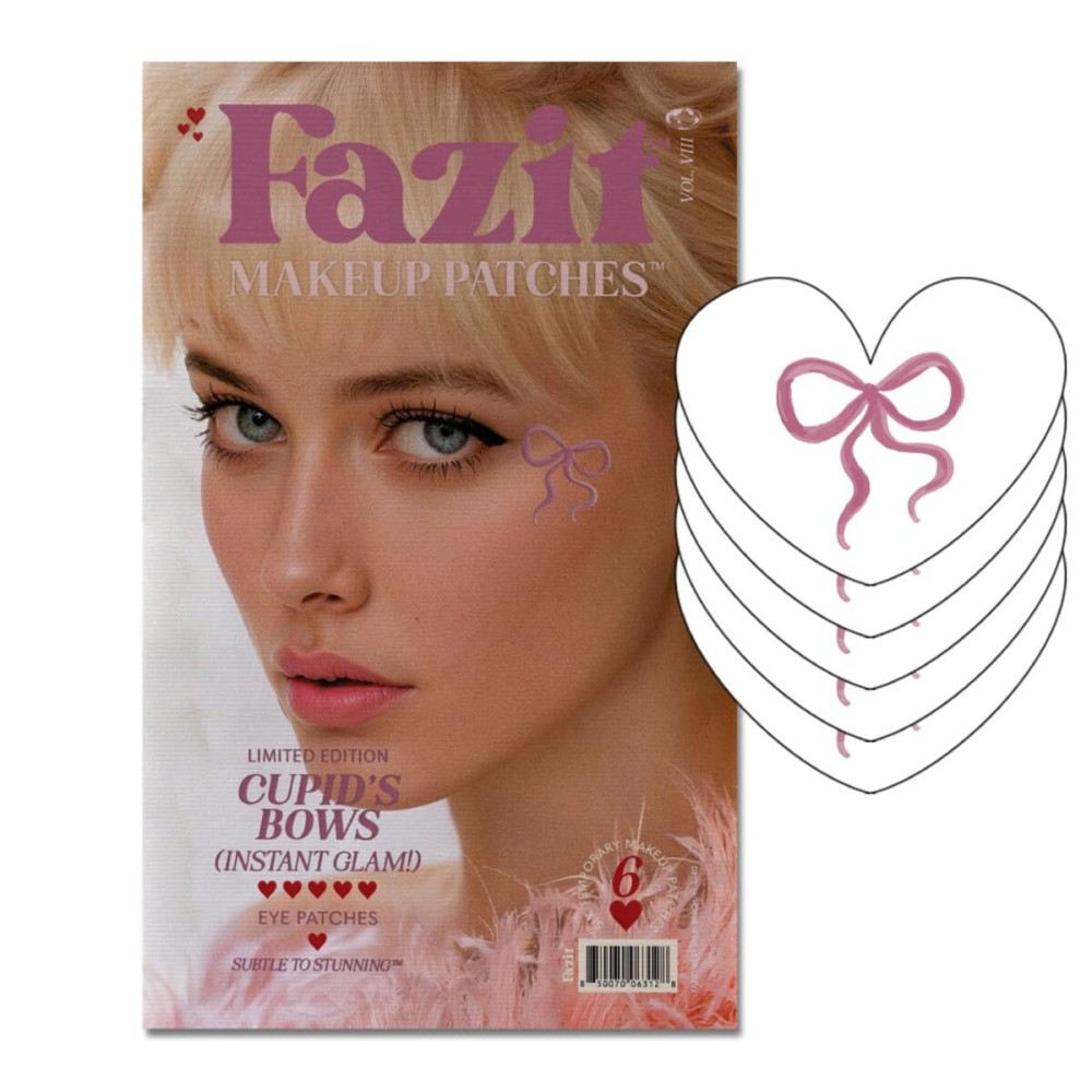 Fazit Makeup Patches - Cupid\'s Bow Speckles - Glow Up Make-Up Patches - Cute Glitter Makeup Accessories for Women - Cosmetic Glitter for Face