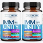 10-In-1 Immune Support Supplement: Immune Boosters for Adults & Kids Daily Immunity Defense with Key Immune System Vitamins Zinc, Vitamin C and D, Plus Elderberry, Quercetin, Echinacea & More, 60 Caps