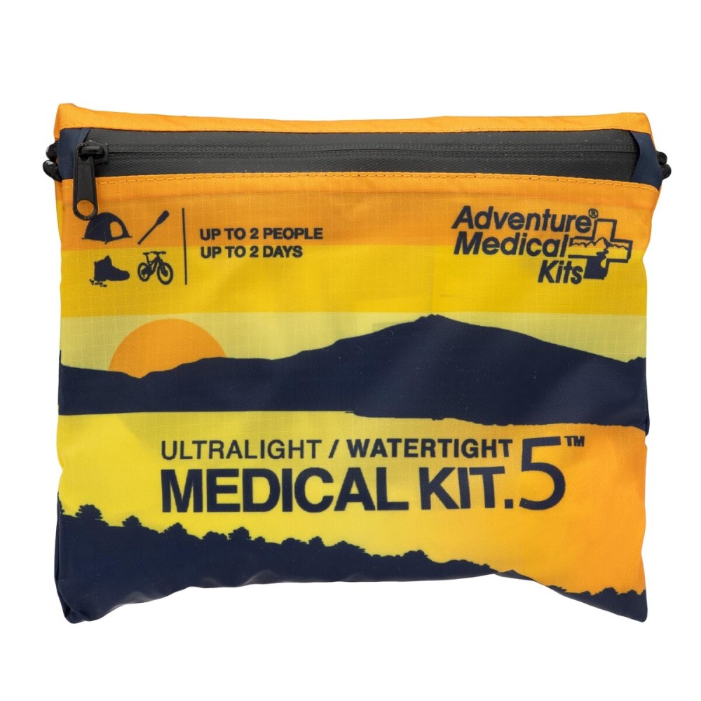 Adventure Medical Kit Ultralight/Watertight Medical Kit .5 - Up to 2 People, Up to 2 Days - Includes Bandages, Blister Essentials & More - Perfect for Hiking, Biking & Climbing