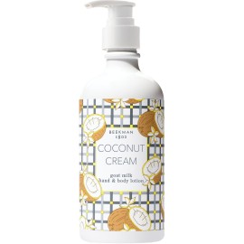 Beekman 1802 Coconut Cream Goat Milk Body Lotion - Scented - 12.5 oz - Hydrating & Moisturizing with Shea Butter - for Sensitive Skin - Cruelty Free - Packaging May Vary - Pump Included, Ready for Use