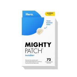 Mighty Patch Invisible+ Patch - The Barely-There Daytime Hydrocolloid Acne Pimple Patch for Covering Zits and Blemishes, Tapered Edges Designed to Blend Into Skin (72ct)