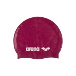 Arena Classic Unisex Recycled Silicone Swim Cap for Women and Men, Intensive Training and Racing Comfortable Long Hair Swimming Hat, Ruby/Multi