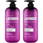 AnatoliaDaphne Lavender Body Wash and Shower Gel with Vitamin E for Jock Itch, Eczema, Ringworm, Body Odor, Body Wash Women & Men with Added Body Oils, LARGE 20.2 FL Oz Bottle.