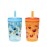 Zak Designs Sesame Street Kelso Toddler Tumblers For Travel or At Home, 15oz 2-Pack Durable Plastic Sippy Cups With Leak-Proof Design is Perfect For Kids (Elmo and Cookie Monster)