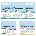 Movemints Clear Aligner Mints - Patented, Edible Alternative to Chewies - Freshen Breath and Improve Dry Mouth with Xylitol - Variety (7 Pack)