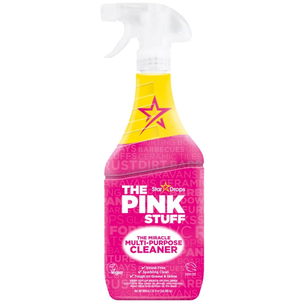 The Pink Stuff Miracle Multi-Purpose Cleaner Spray, 30 fl oz - Now 20% More! Powerful All-Purpose Cleaning Solution for Kitchens, Bathrooms, Floors & More - Cuts Through Grease & Grime with Ease