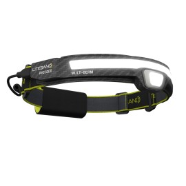OPTIMAL VENTURES LED Headlamp, Liteband PRO 1000 Lumen Super Bright Head Lamp, Powerful Battery Powered Tactical Headlamps, Camping, Running, Hard Hat Light, Best Rated Forehead Flashlight, Carbon