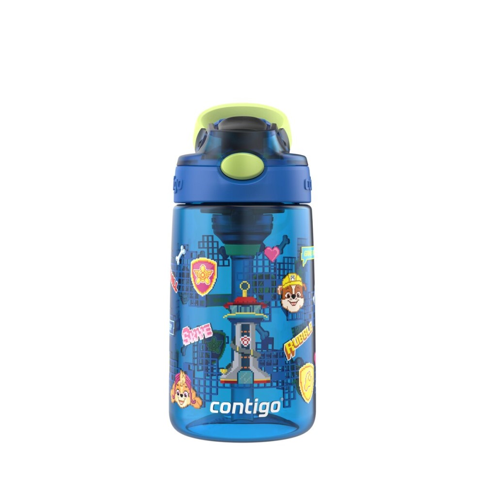 Contigo Aubrey Paw Patrol Leak-Proof Spill-Proof Water Bottle with Autospout, 14oz, Paw Patrol Power Pups, Blue