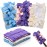 Zubebe 3 Pcs Duster Refill Reusable Fleece Duster Refills Feather Flat Dusters Multi Surface Washable Cleaning Pads Tools for Home, Blinds, Car, Pet, Furniture, Fans (Classic Color)
