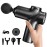 LEERCON Mini Massage Gun,Deep Tissue Muscle Massage Gun,Compact Sports Massager for Relieving Muscle Soreness After Exercise with 4 Massage Heads 6 Speeds for Office Gifts Women Men GiftsBlack