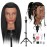 18 Mannequin Head Human Hair with 100% Real Hair Opini Human Hair Mannequin Doll Head for Hairdresser Practice Braiding Hairstyling with Adjustable Tripod Stand and Tools (18 Inch- Tripod Set)