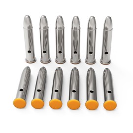 GORTAR 22WMR Snap Caps Training Dummy Rounds Practice Safe Loading Firing Close to Real Weight, - 12 Pcs