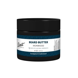 Detroit Grooming Co. Beard Butter for Men | Softens, Thickens & Hydrates with Safflower Oil & Shea Butter | Ironwood Scent, 4oz