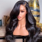 BEEOS 13x6 SKINLIKE Real HD Lace Front Wig, Ultra-fitted Cap Structure Body Wave Pre-Plucked Bleached Knots 180% Density Natural Color Human Hair Invisible HD Lace 20 Inch