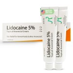 MOHNARK Maximum Strength 5% Lidocaine Hemorrhoid Treatment Cream for External and Internal Hemorrhoids Treatment Burn Itch Pain Relief Topical Anorectal Cream - 30 Gram Tube Made in USA 2PK