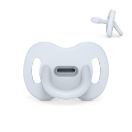 Color Essence SX PRO Silicone Baby Pacifier 1Pk, Made with 100% Soft Silicone, Baby Essentials Perfect for Breastfeeding Babies, Designed in Spain, 6-18 Mths, Blue