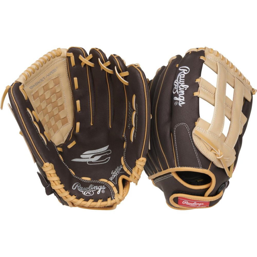 Rawlings | Sure Catch Adult Baseball Glove | Size 13 | Mocha/Camel | Left Hand Throw