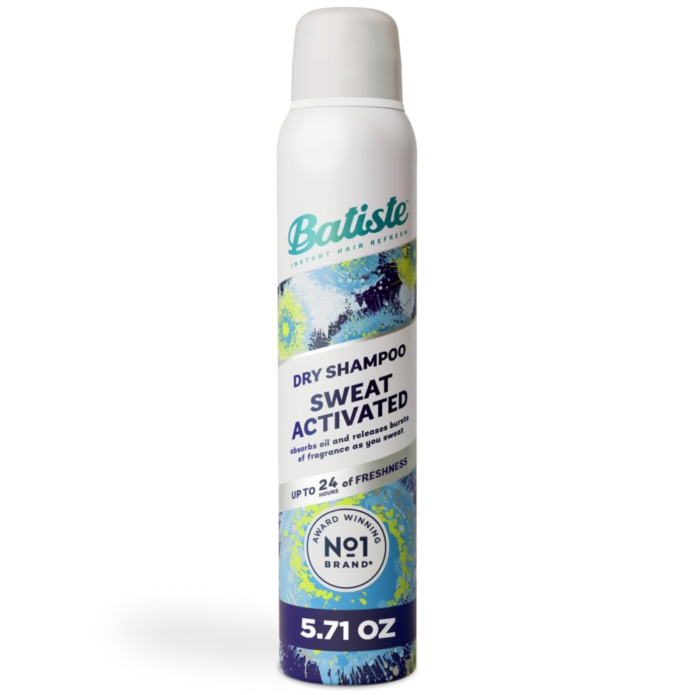 Batiste Dry Shampoo, Sweat Activated with Sweat Absorbing Technology, 5.71 OZ