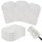 Zubebe 6 Pcs Duster Refill Reusable Fleece Duster Refills Feather Flat Dusters Multi Surface Washable Cleaning Pads Tools for Home, Blinds, Car, Pet, Furniture, Fans (White)